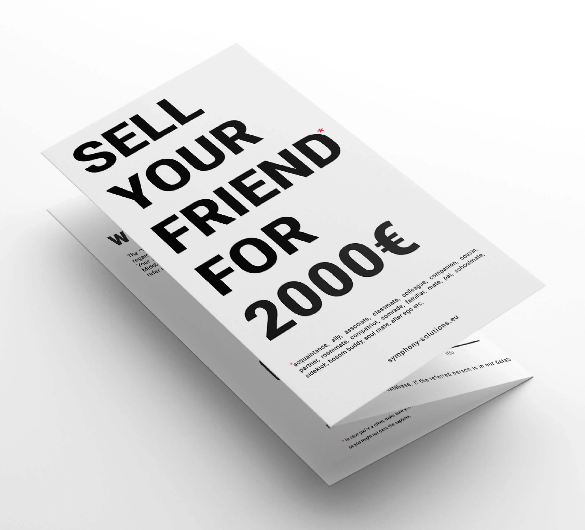 Sell Your Friend Referal Program